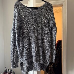 Express Cozy Black and white Women's Sweater
